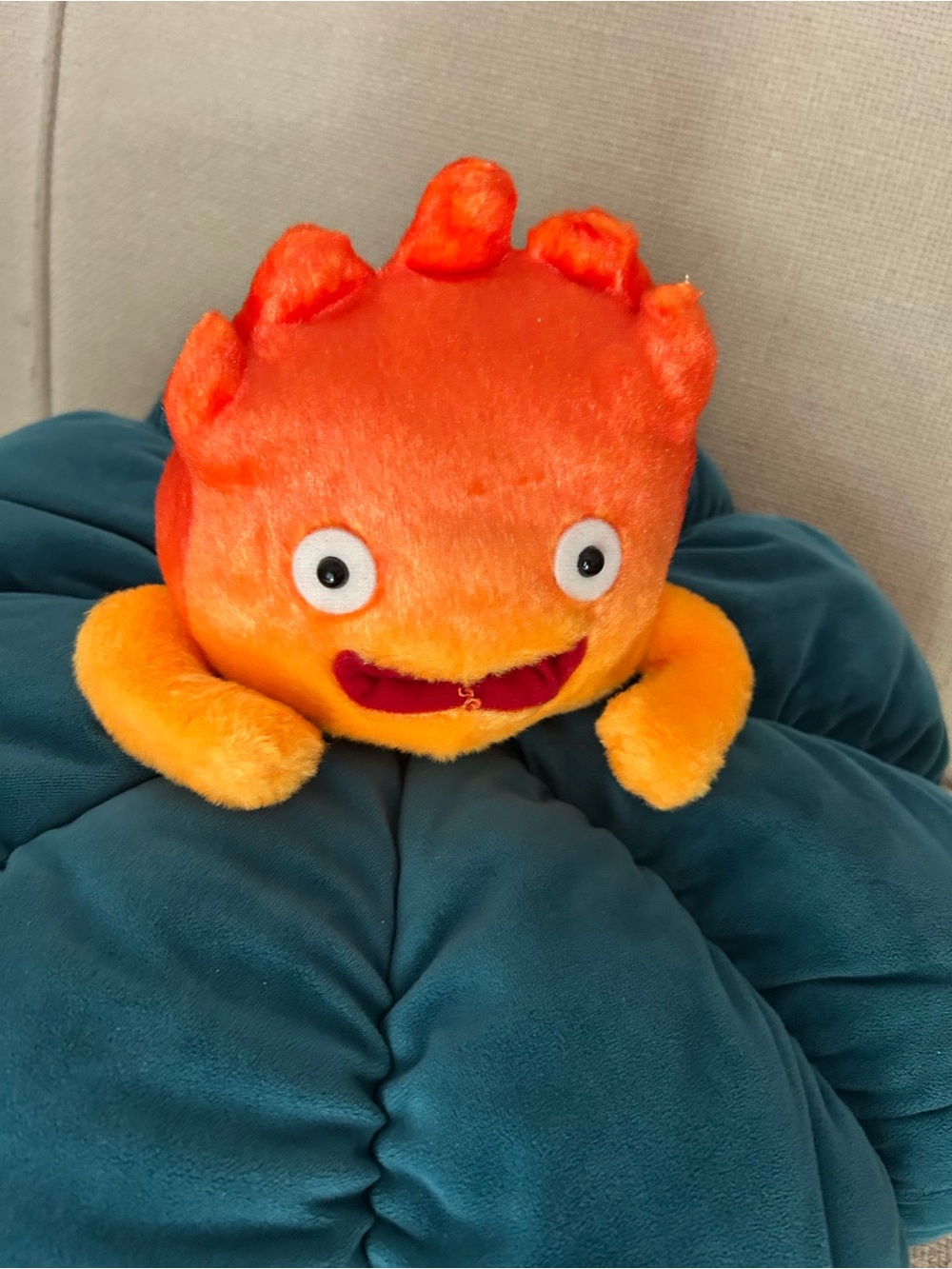 Bandai Namco Collectible Calcifer Plush Stuffed Toy Howl’s Moving Character
